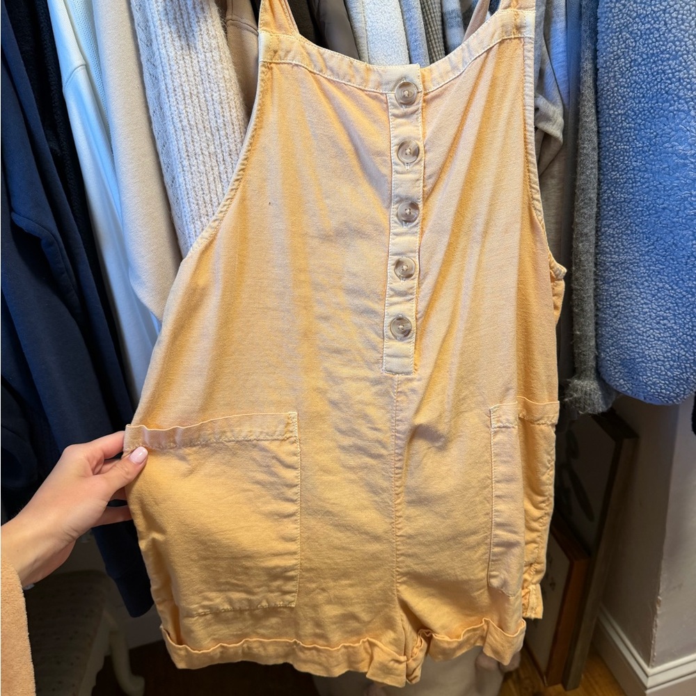 O’Neill Peach Button-Up Romper
